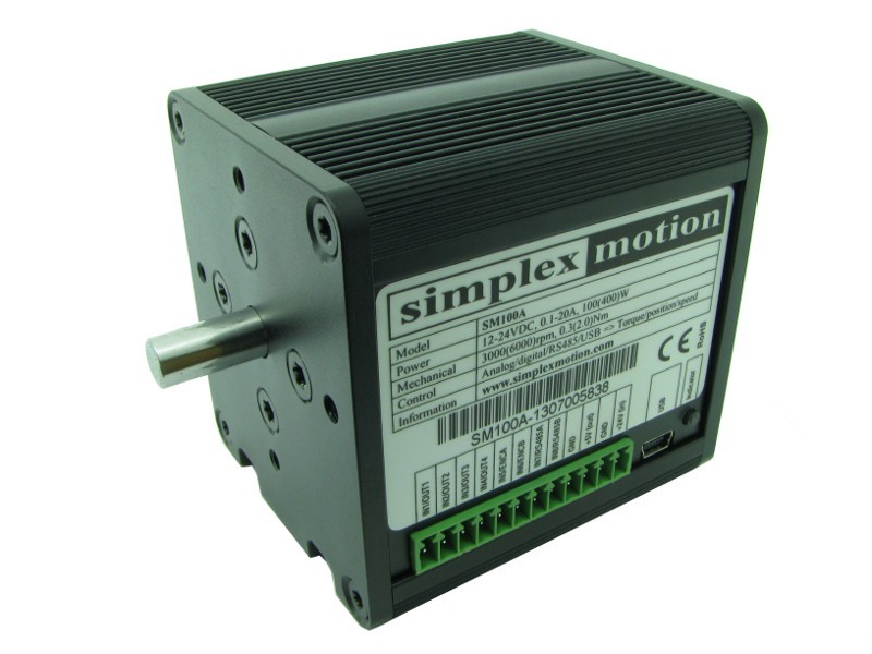 Simplex Motor Simplex motion servo | Motors and Drivers | Servo Motor with built in ...